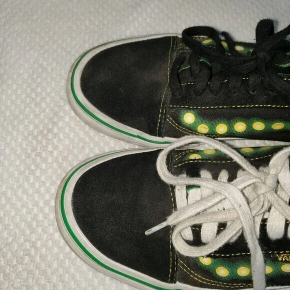 Vans Shake Junt Old Skool Mens Low‎ Top Sneakers Shoes Size 8.5 Black Green